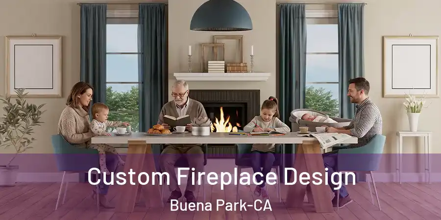  Custom Fireplace Design Buena Park-CA
