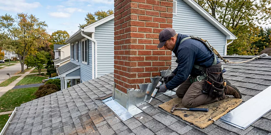 Roof and Chimney Flashing Leak Repair Buena Park
