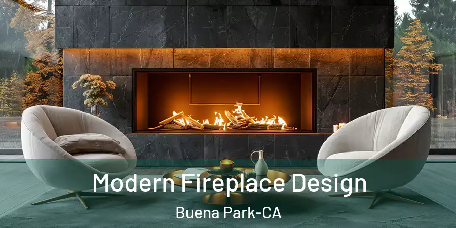  Modern Fireplace Design Buena Park-CA